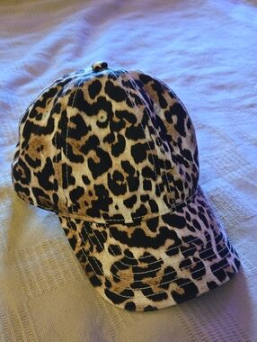 aerie Leopard Print Baseball Cap